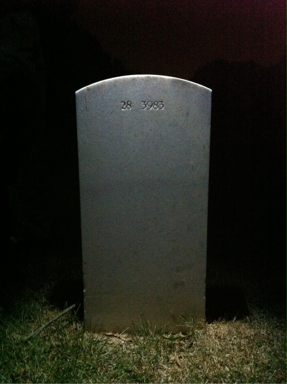 Back of headstone — Joseph Banks