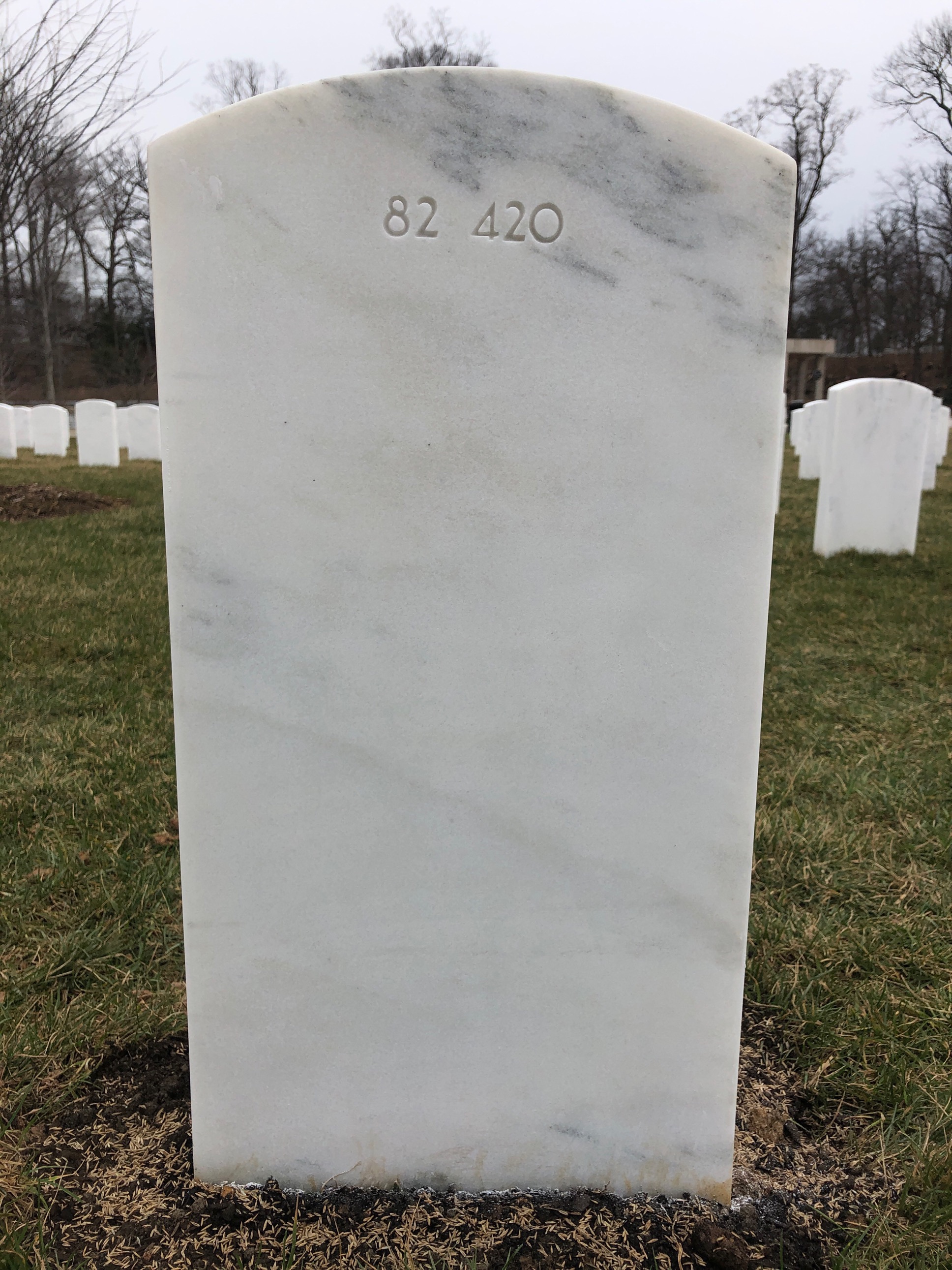 Back of headstone — William Arthur Forney