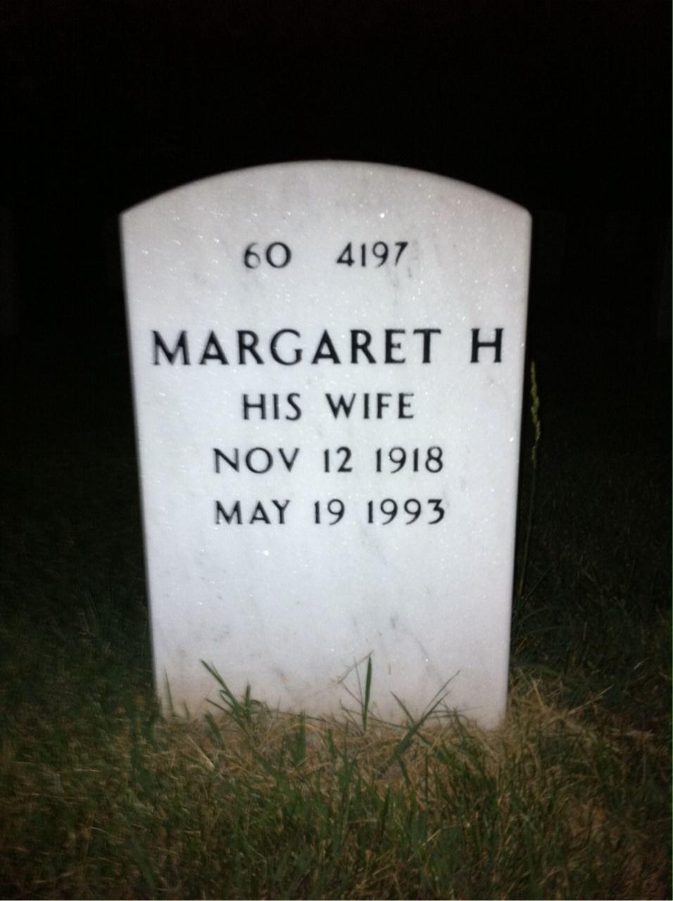 Back of headstone — John Clark
