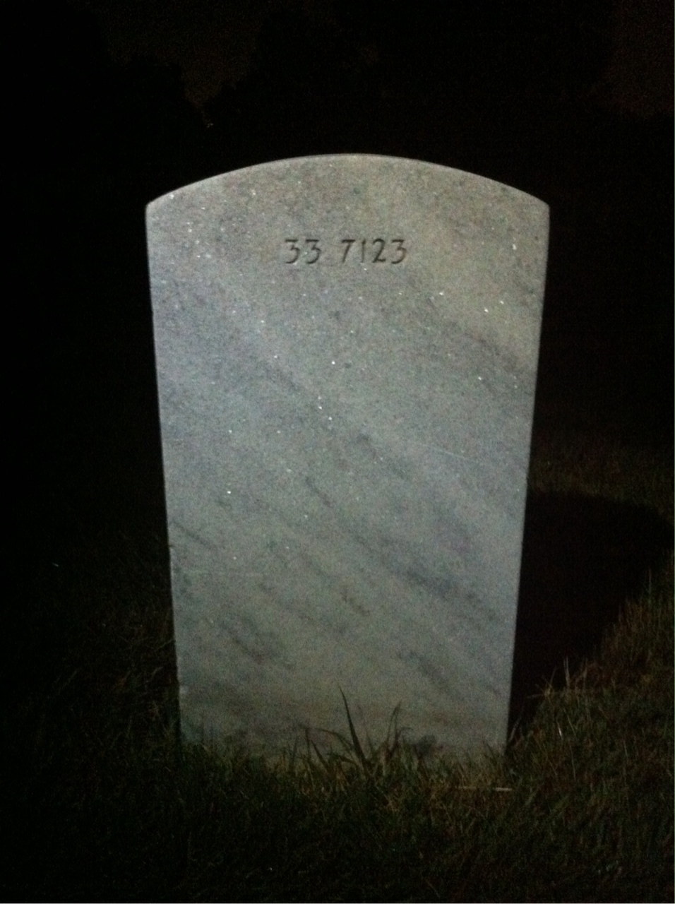Back of headstone — Maude Morse