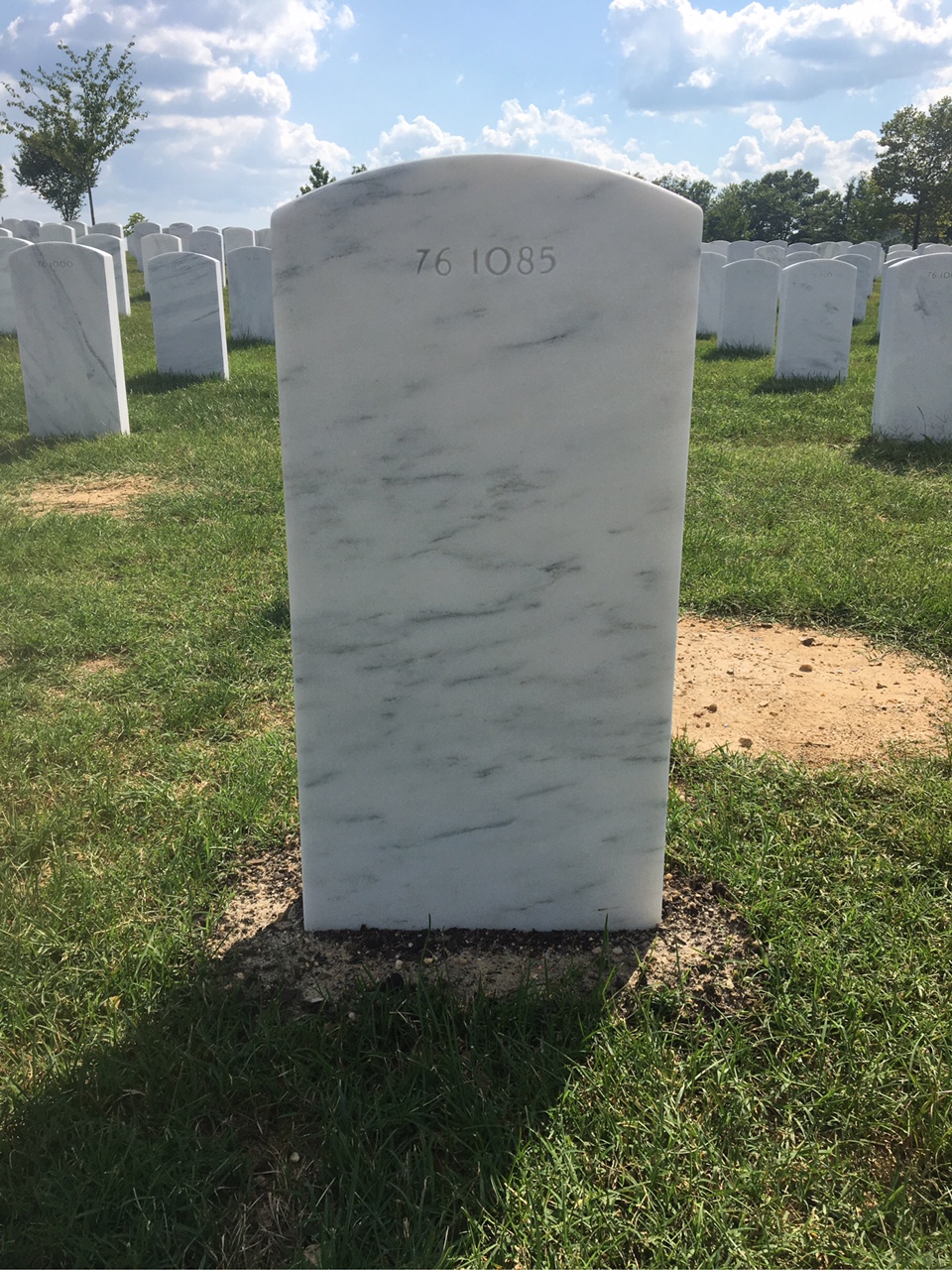 Back of headstone — Thomas Scola