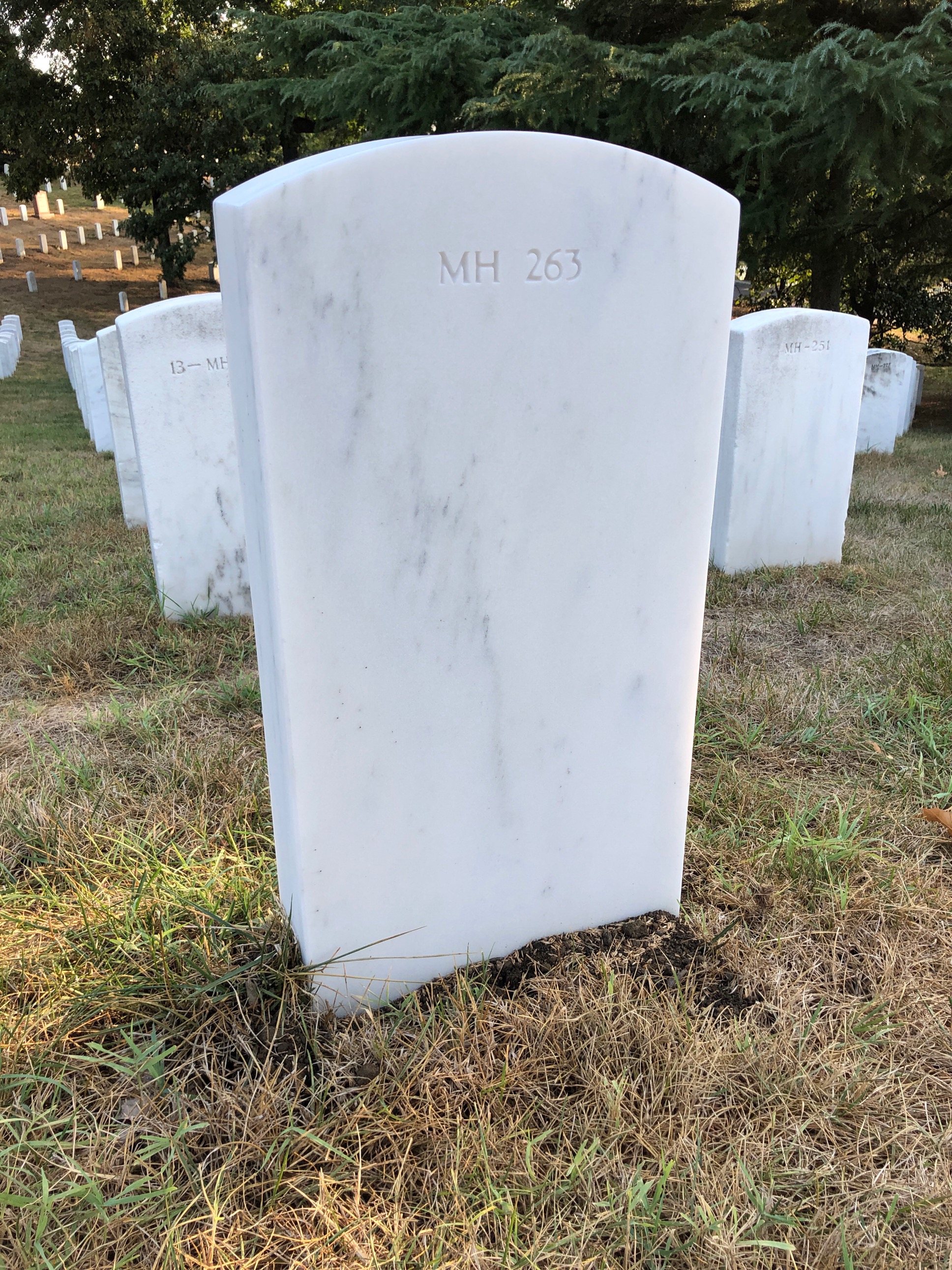 Back of headstone — James Morton