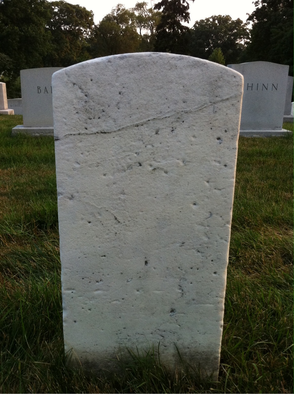 Back of headstone — Alexander Bigelow