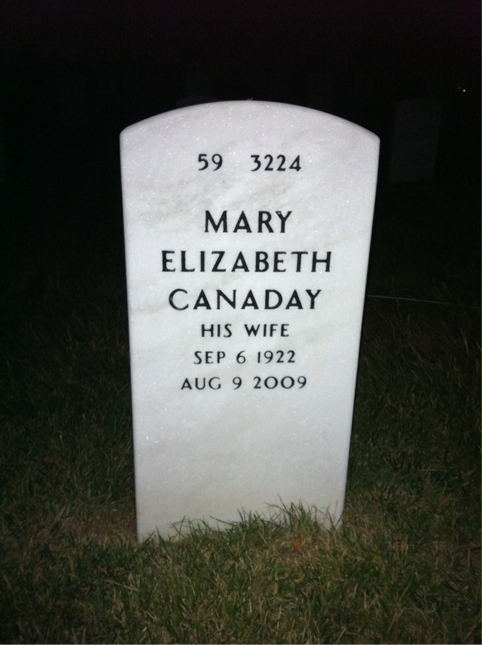 Back of headstone — Robert Newcomb