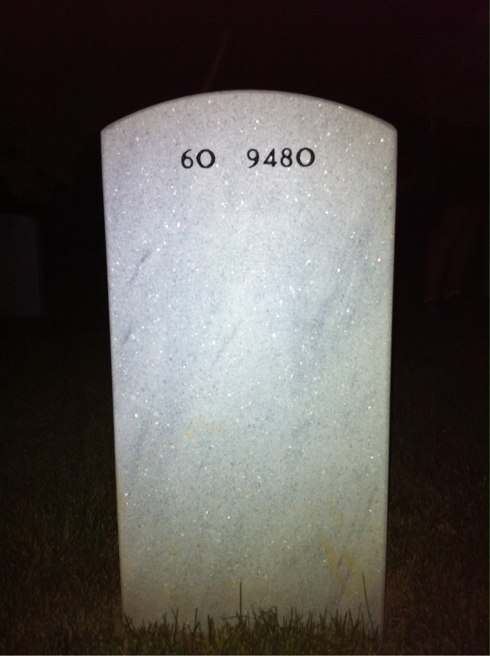 Back of headstone — Robert Michael Kelly