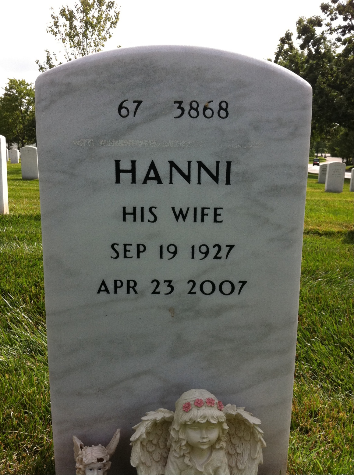 Back of headstone — Allen Bowers