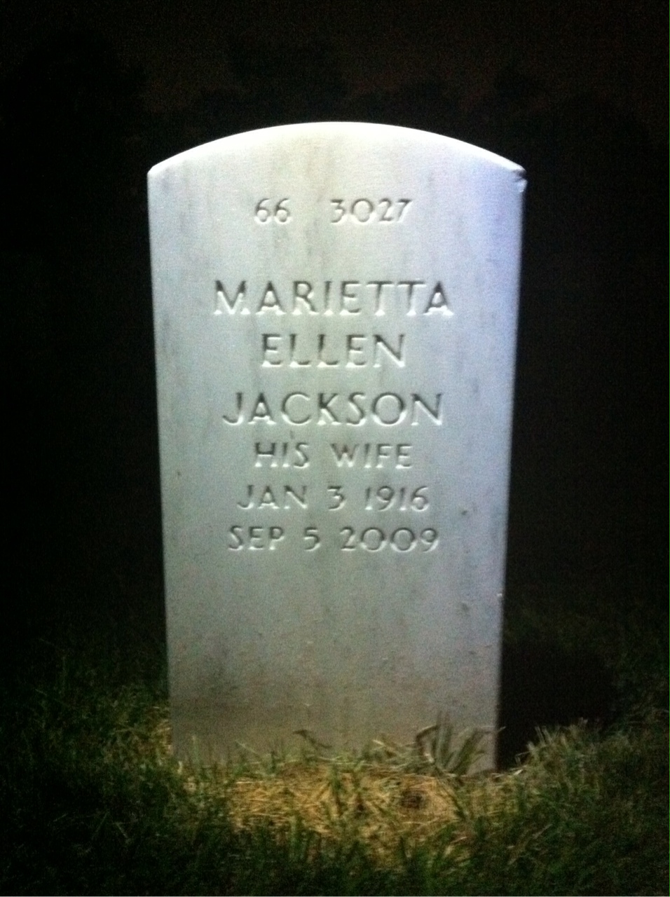 Back of headstone — William Urick