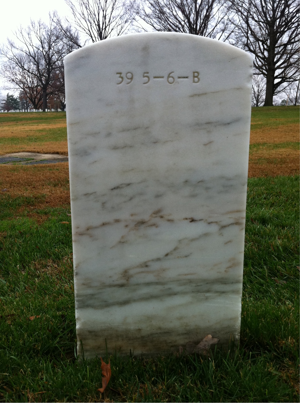 Back of headstone — Richard Miller