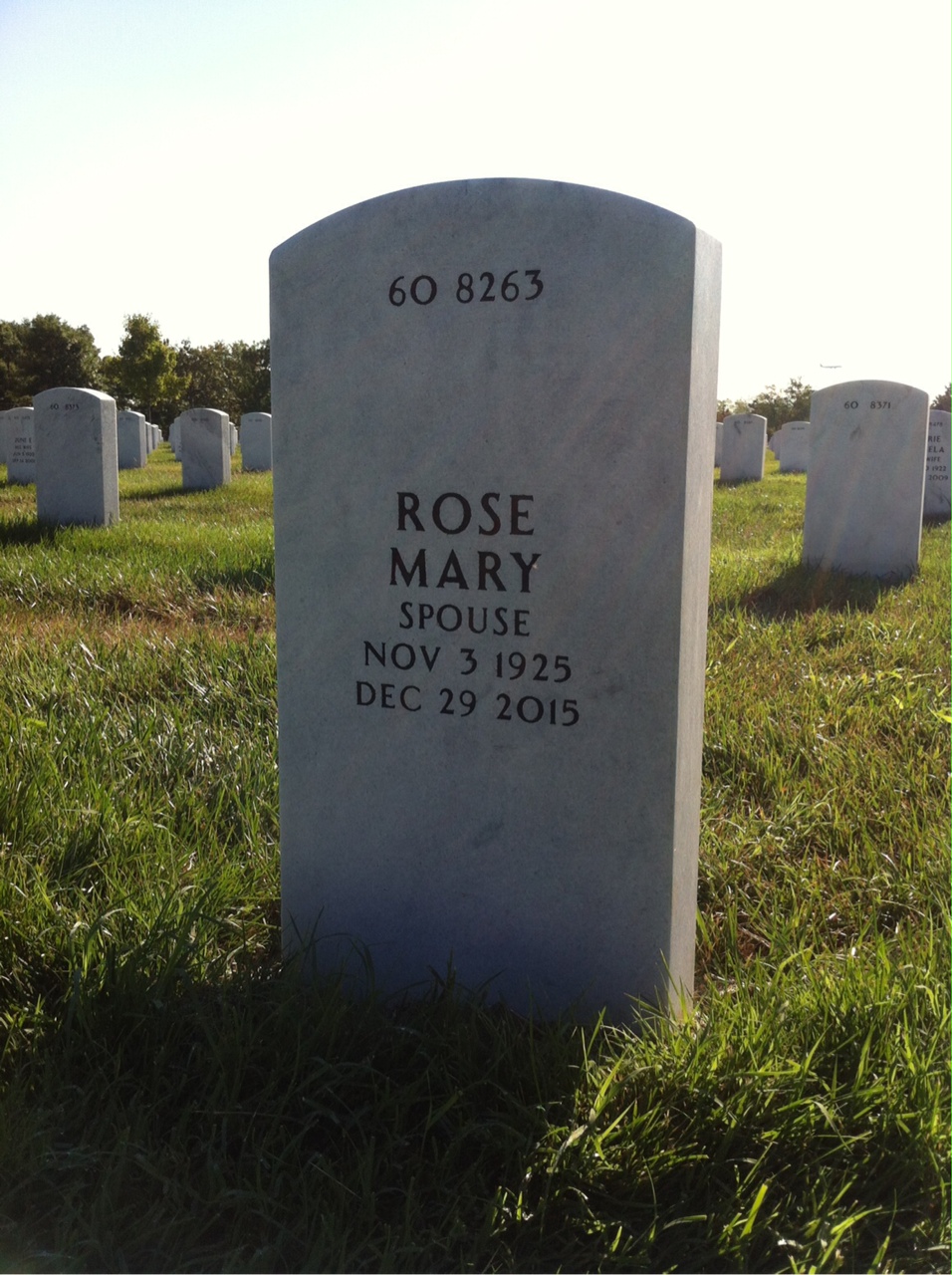 Back of headstone — Harry Thompson