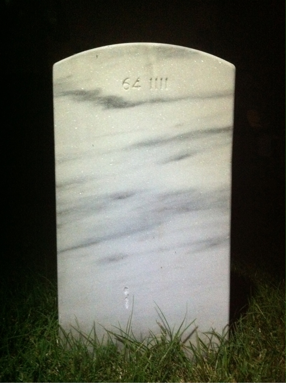 Back of headstone — George Moore