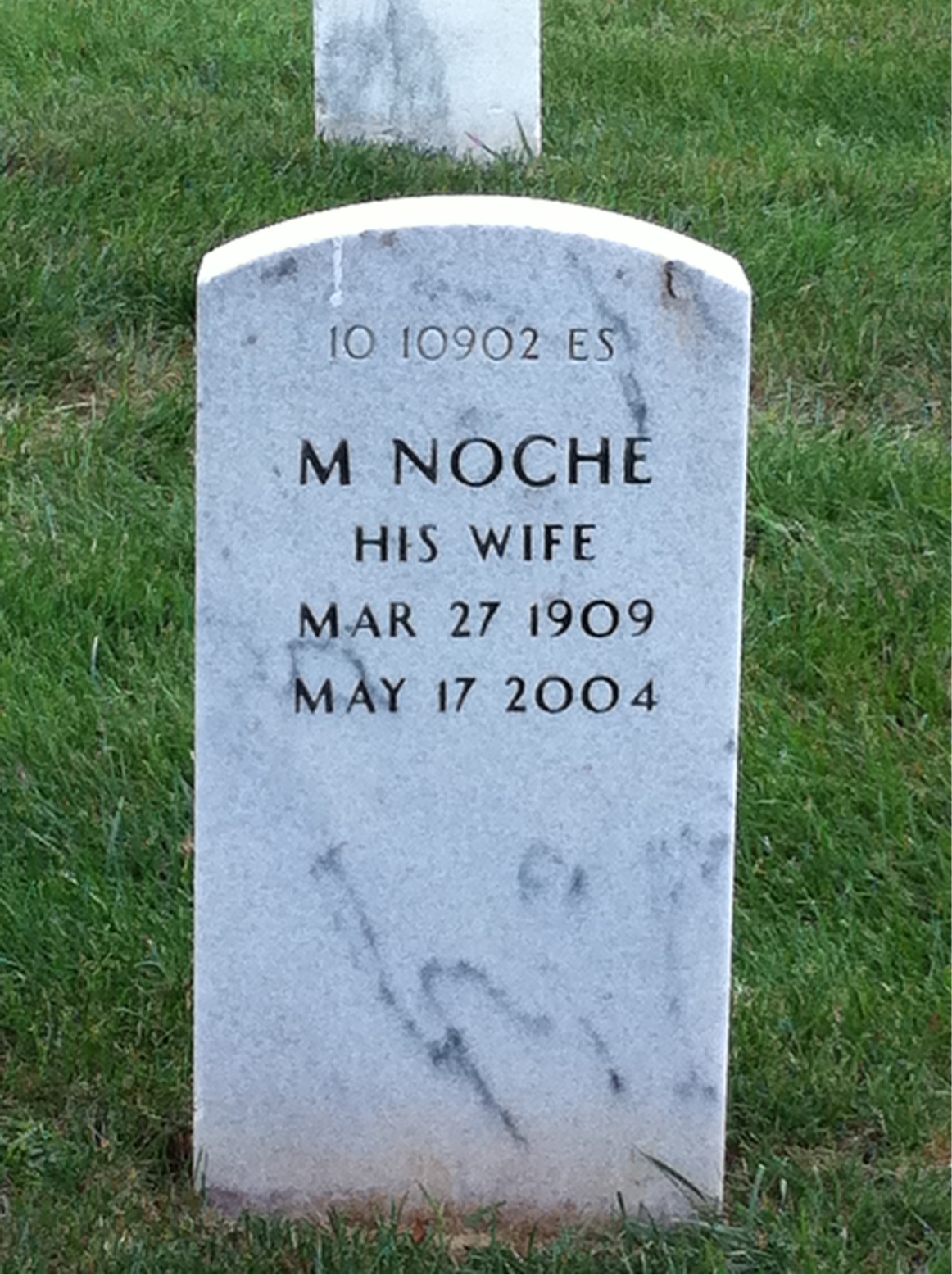Back of headstone — David Crist