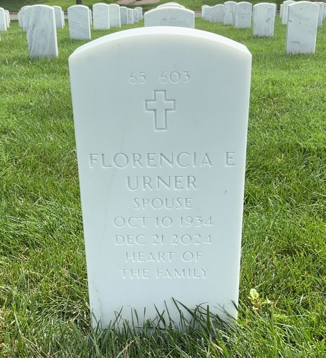 Back of headstone — Douglas Bruce Urner