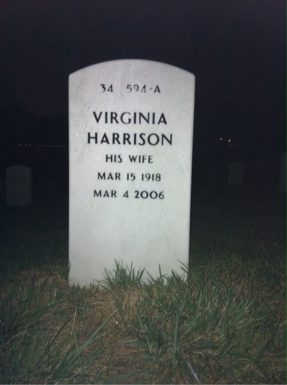 Back of headstone — William Marsh