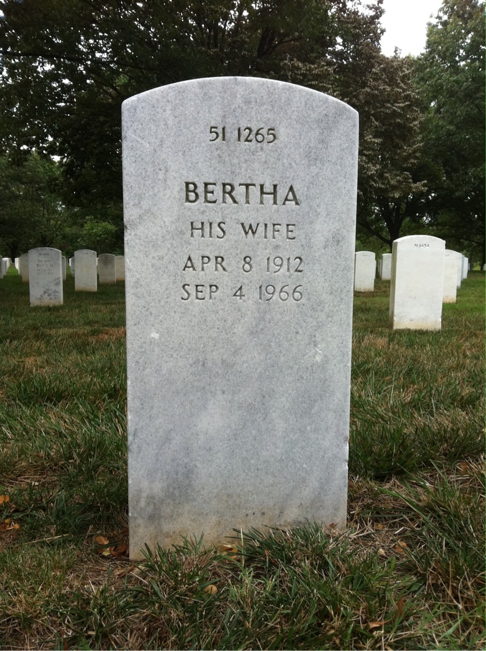 Back of headstone — Zeb Williams