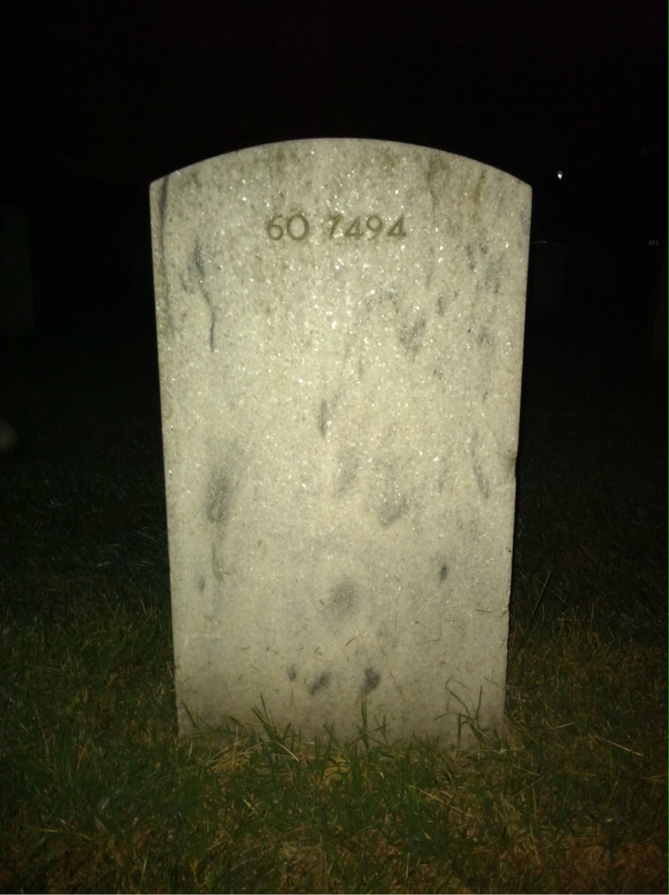 Back of headstone — Theodore Edward Brom