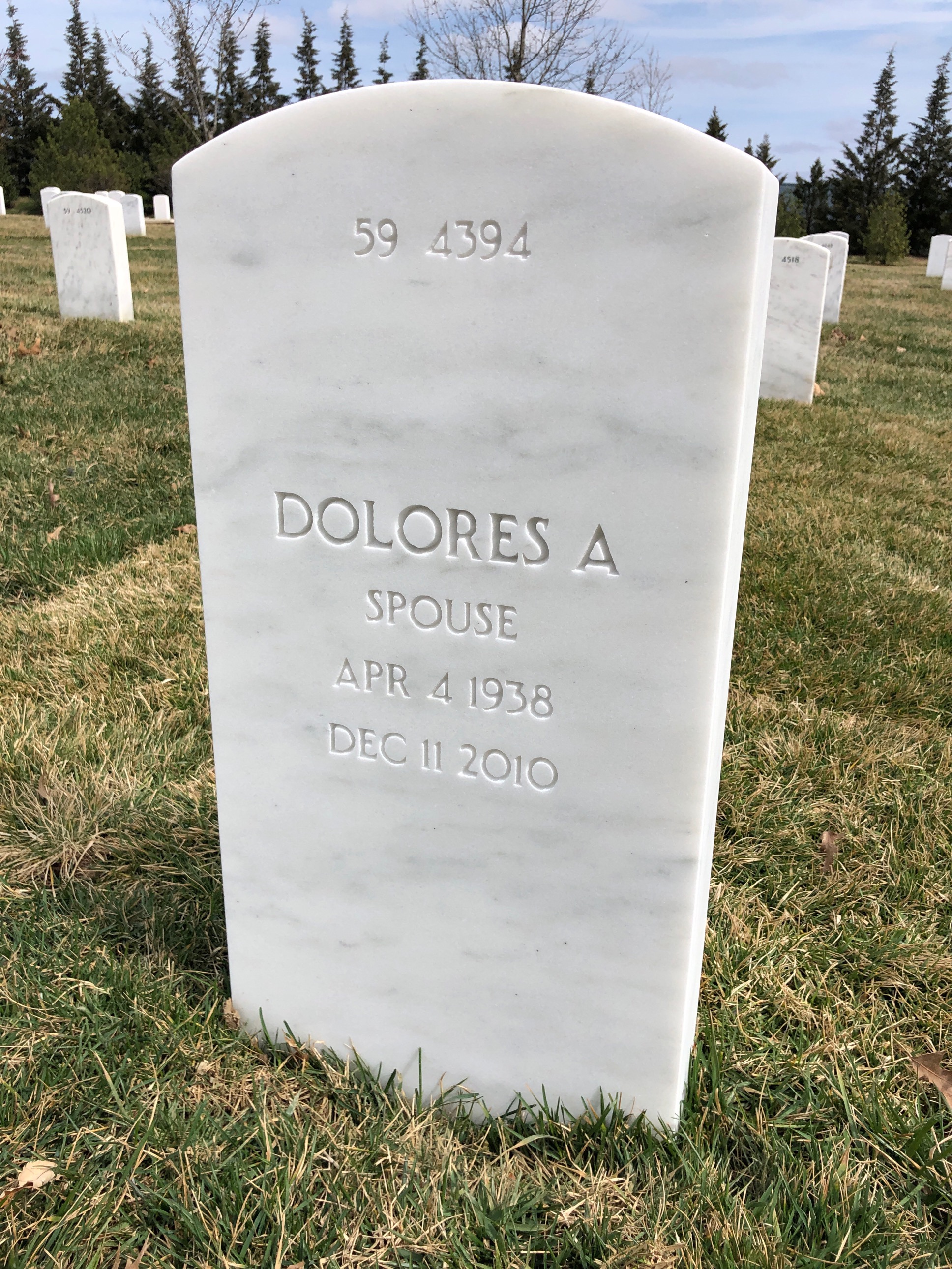 Back of headstone — John Barrett