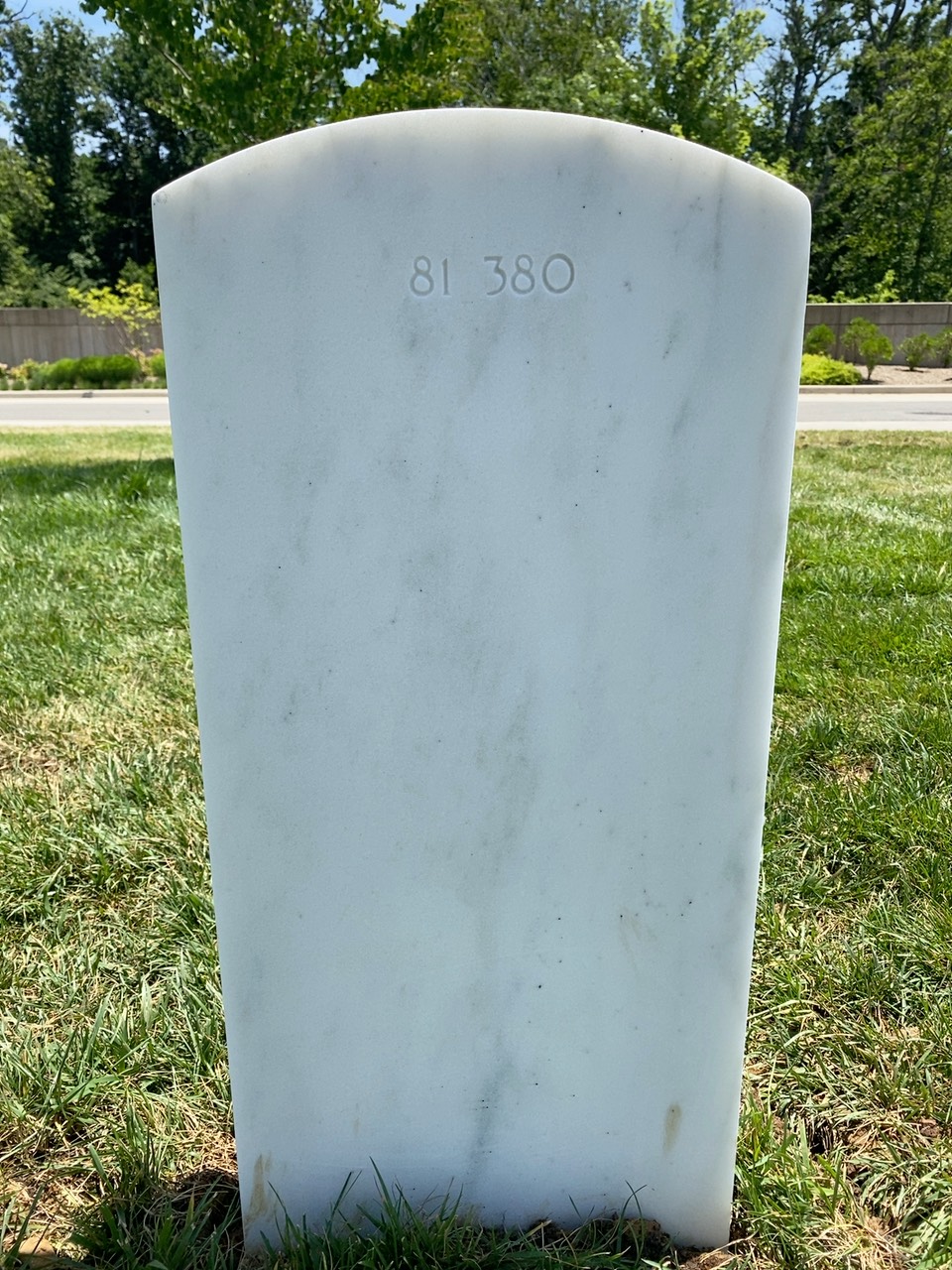 Back of headstone — Timothy Francis Dwyer