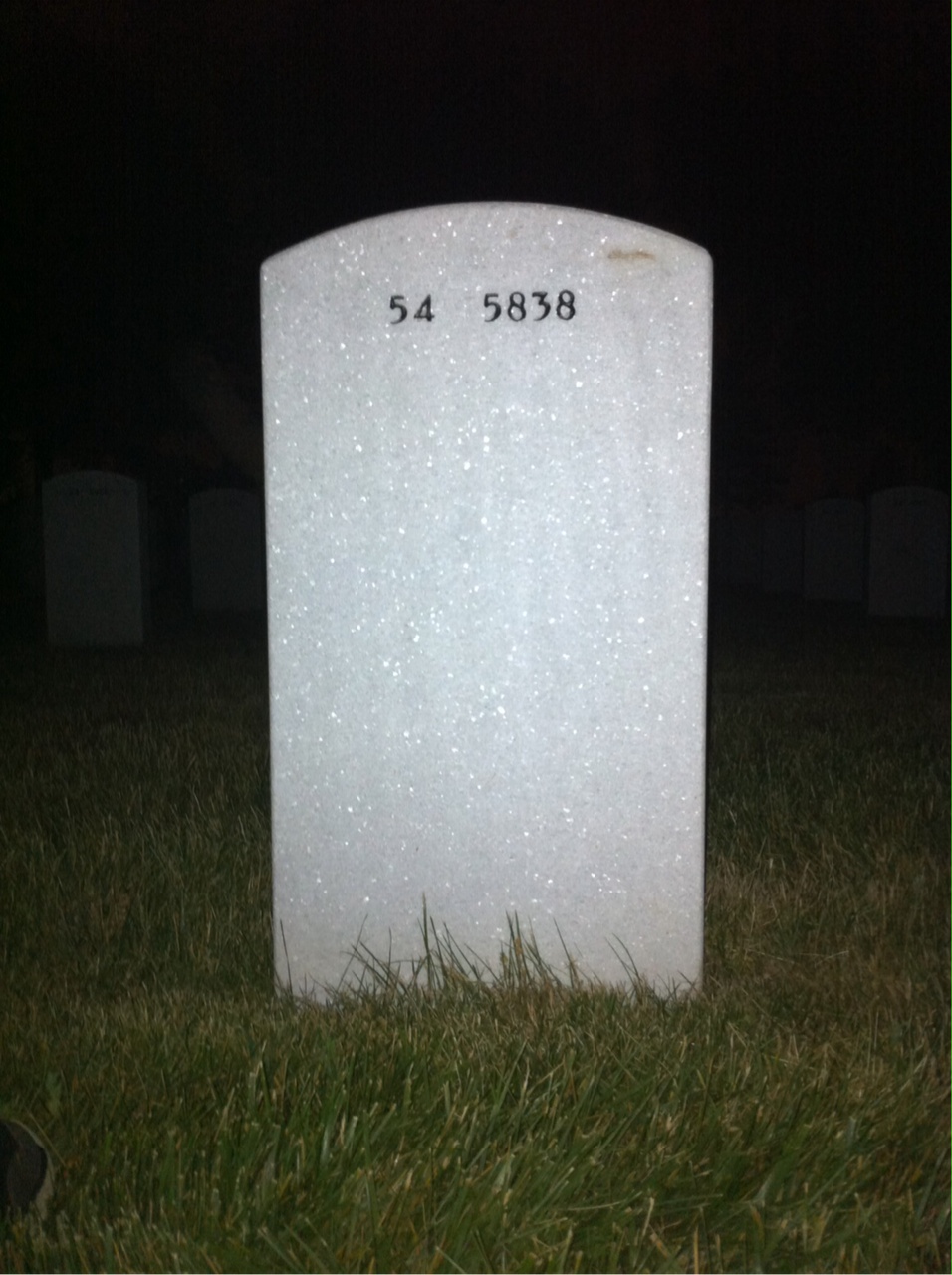 Back of headstone — Richard Bennett