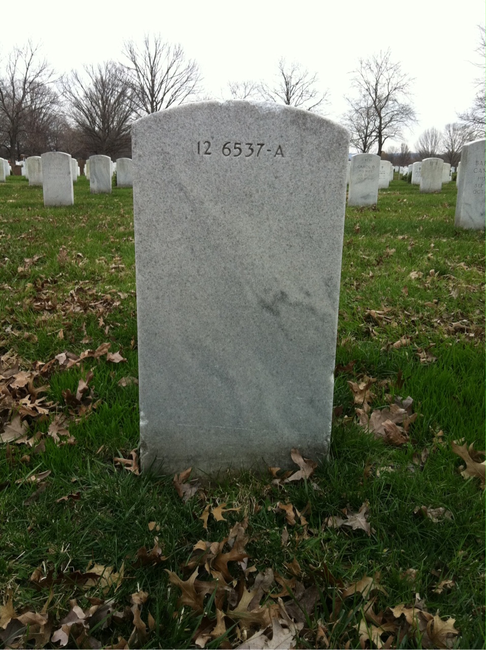 Back of headstone — Edward Acton