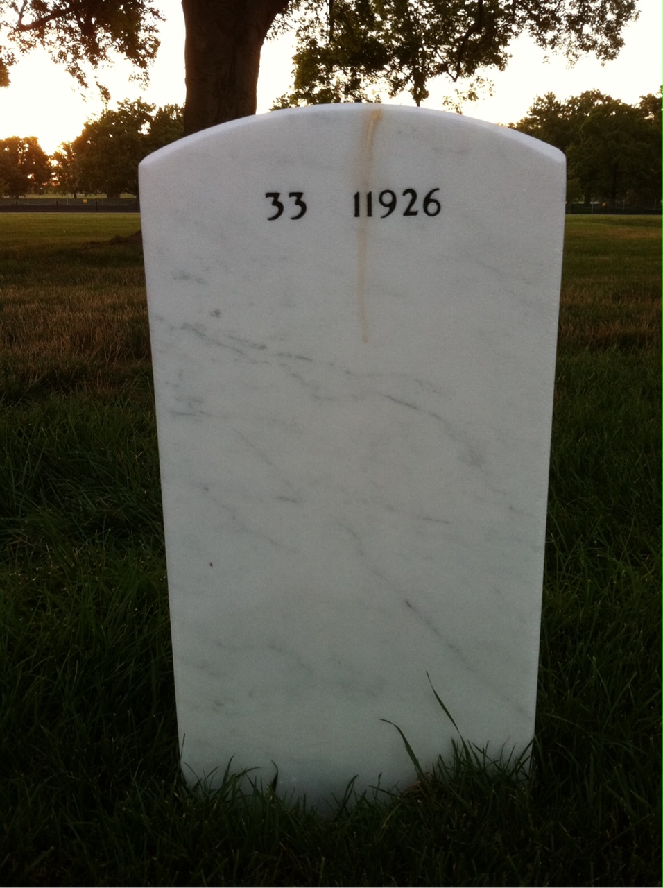 Back of headstone — Sylvester Jenkins