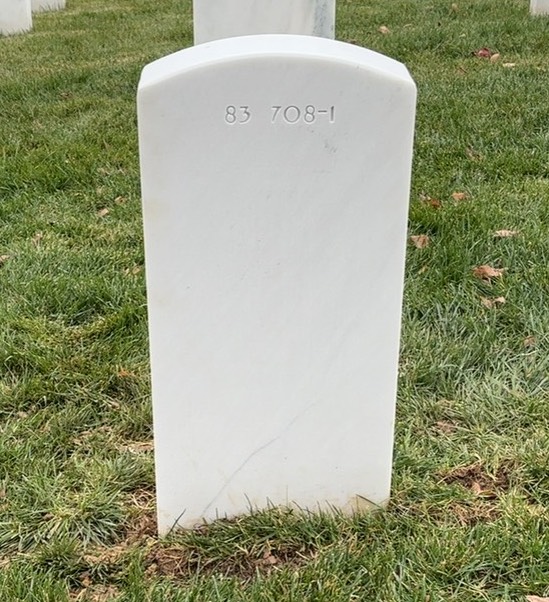Back of headstone — William Charles Wirstrom