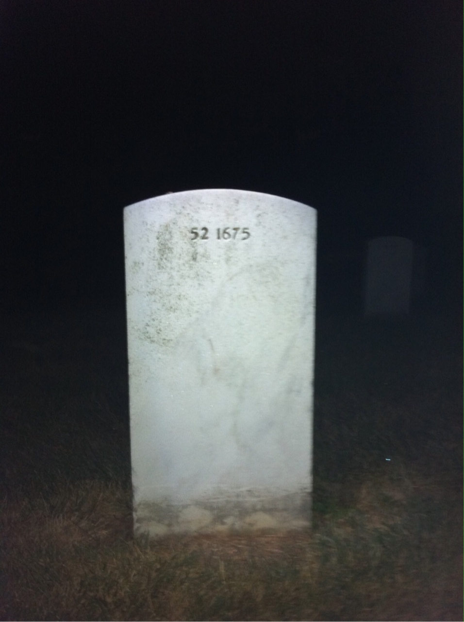 Back of headstone — Alfonso Bianco