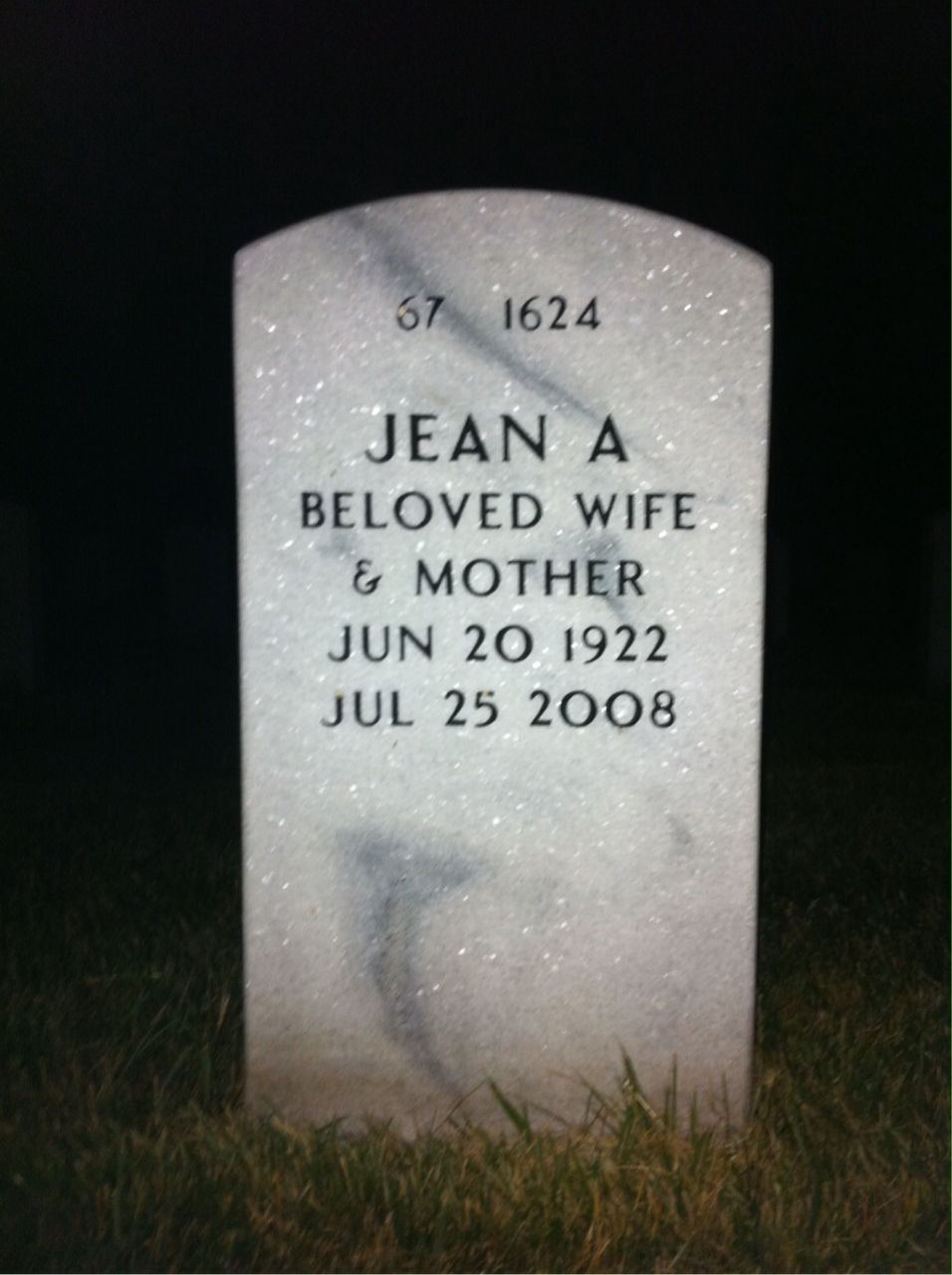 Back of headstone — Joseph Feaster