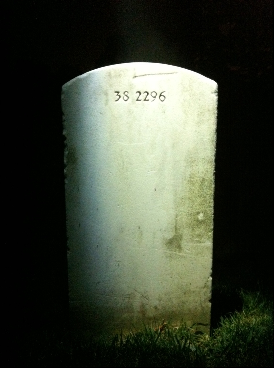 Back of headstone — Thomas Davis