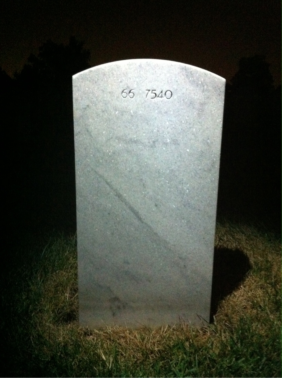 Back of headstone — Vincent Albers