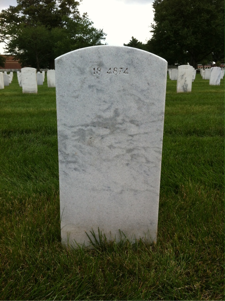 Back of headstone — Robert Barr