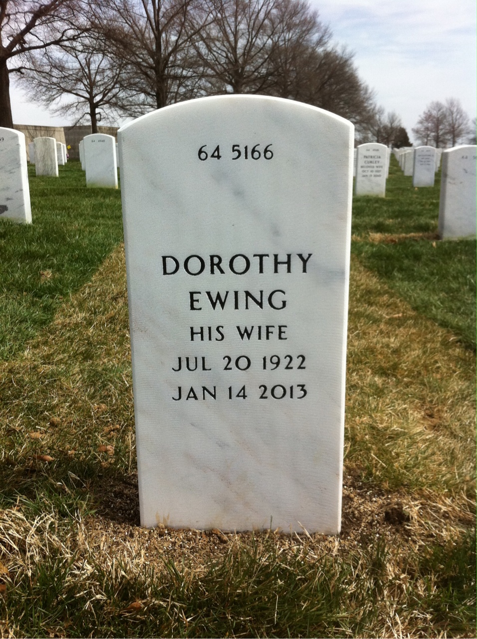 Back of headstone — Edward Neely