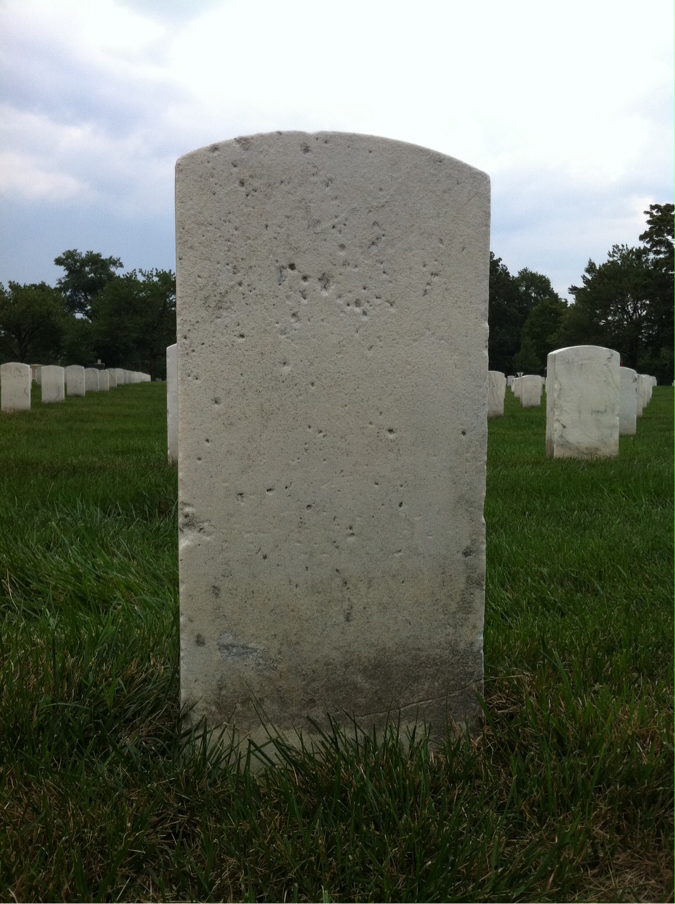 Back of headstone — Christopher Autenrieth