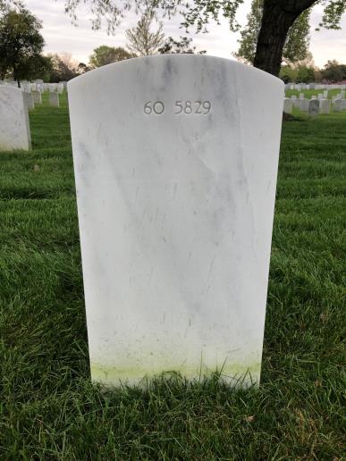 Back of headstone — Joseph Cunningham