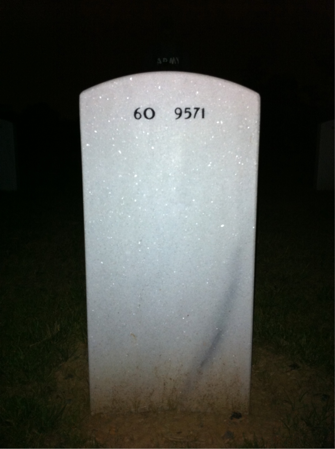 Back of headstone — Andrew Looney