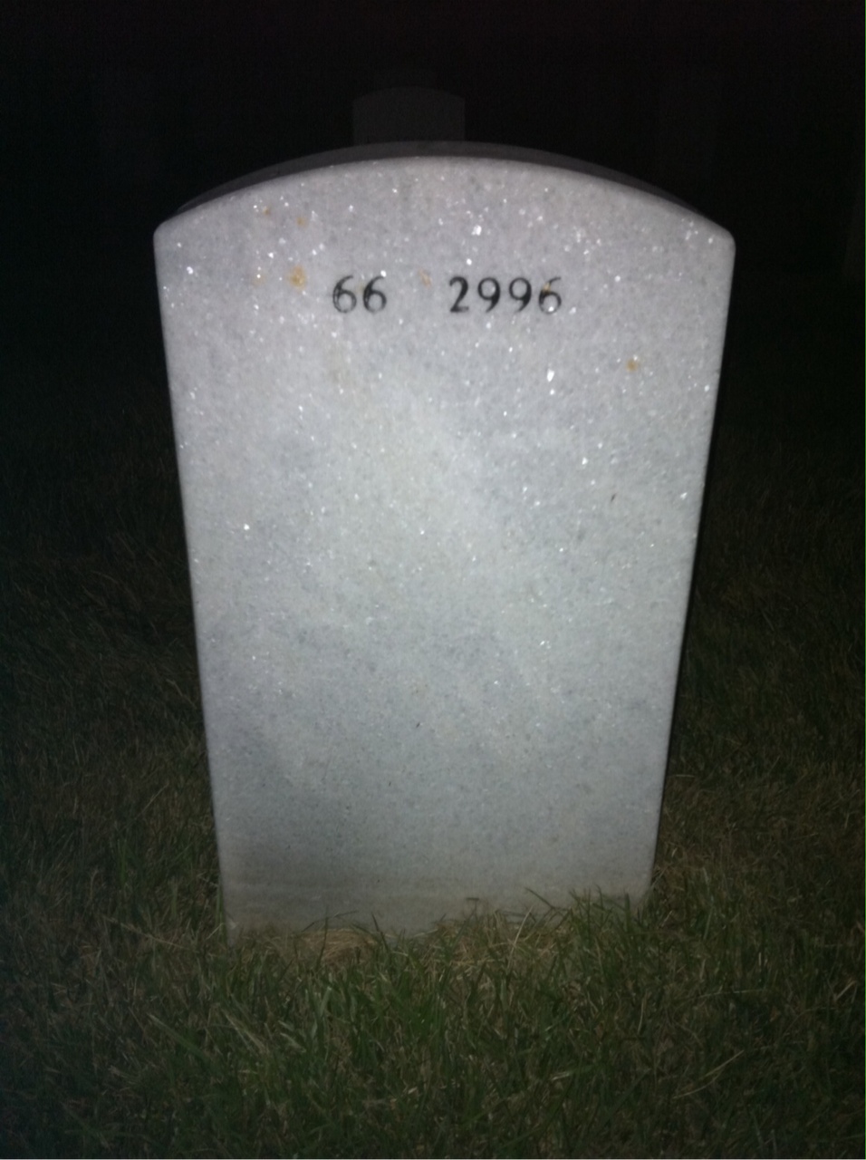 Back of headstone — Ruth Elliott
