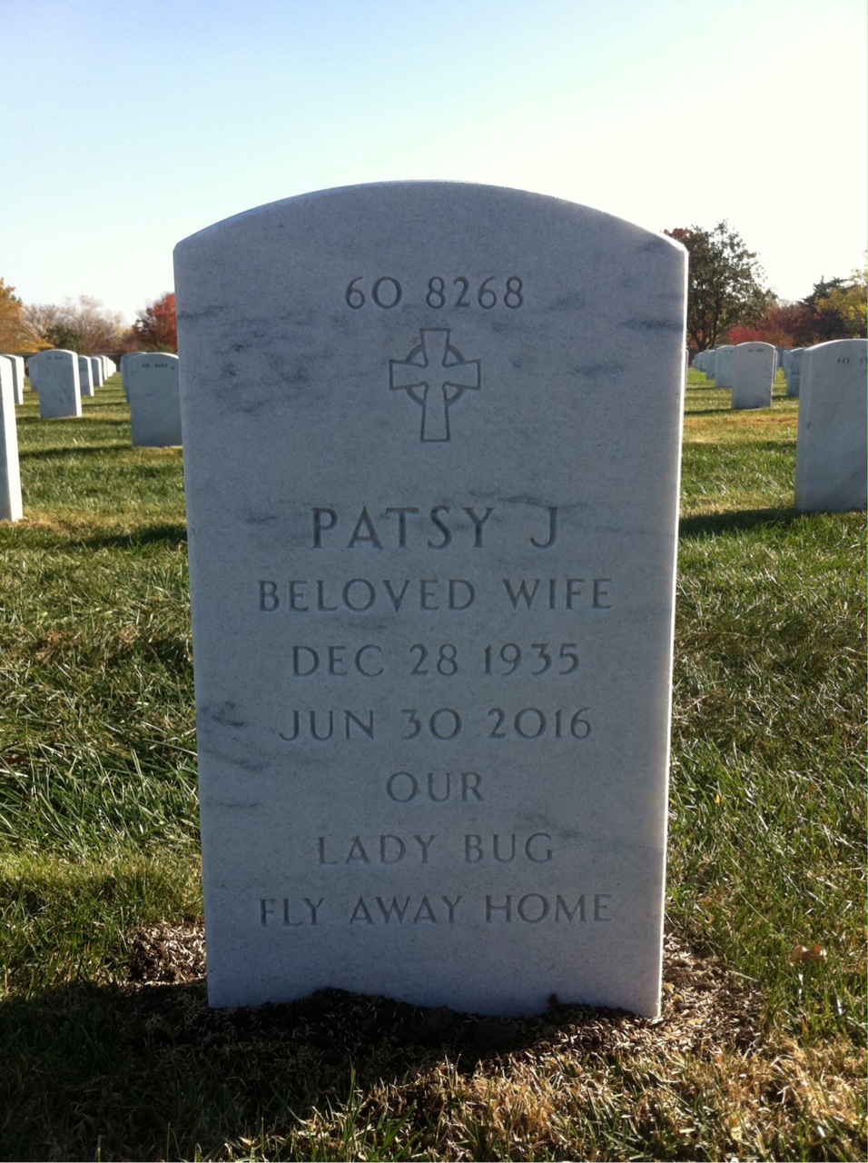 Back of headstone — Gary Cassity