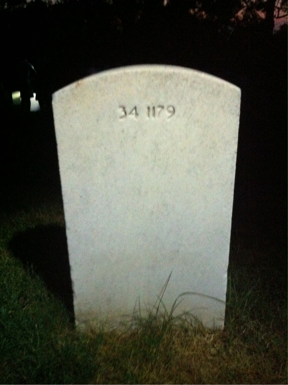 Back of headstone — Wade Cundiff