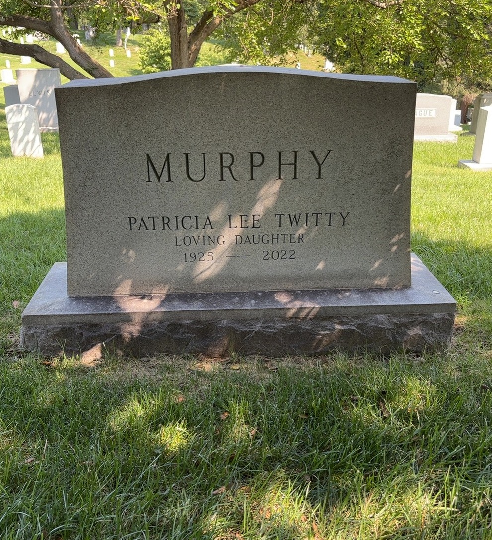 Back of headstone — Hobart Murphy