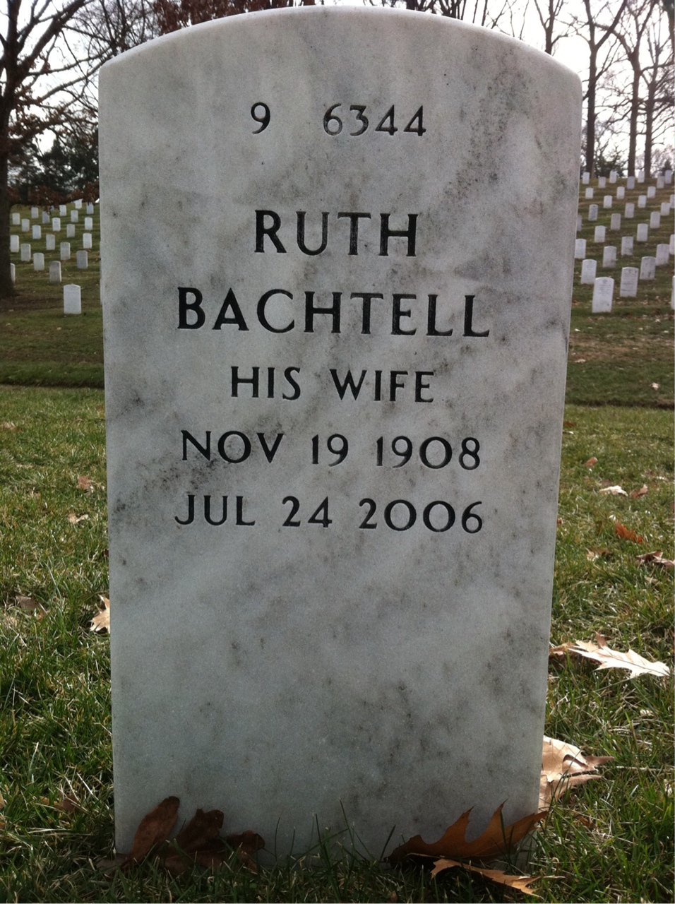 Back of headstone — Waldron Greenwell