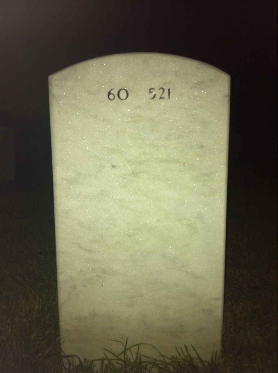 Back of headstone — John Griffin