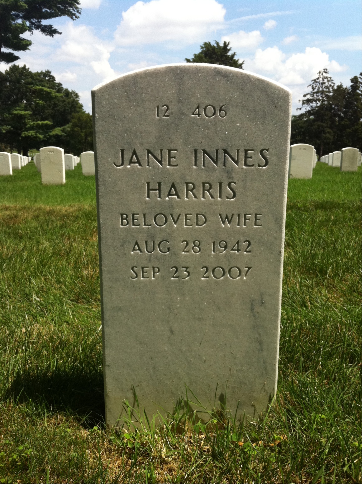 Back of headstone — George Coyne