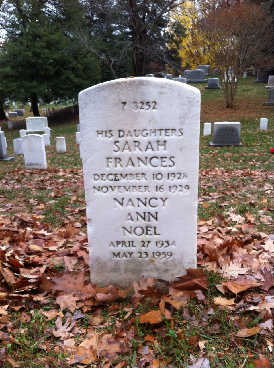 Back of headstone — Harry Abell