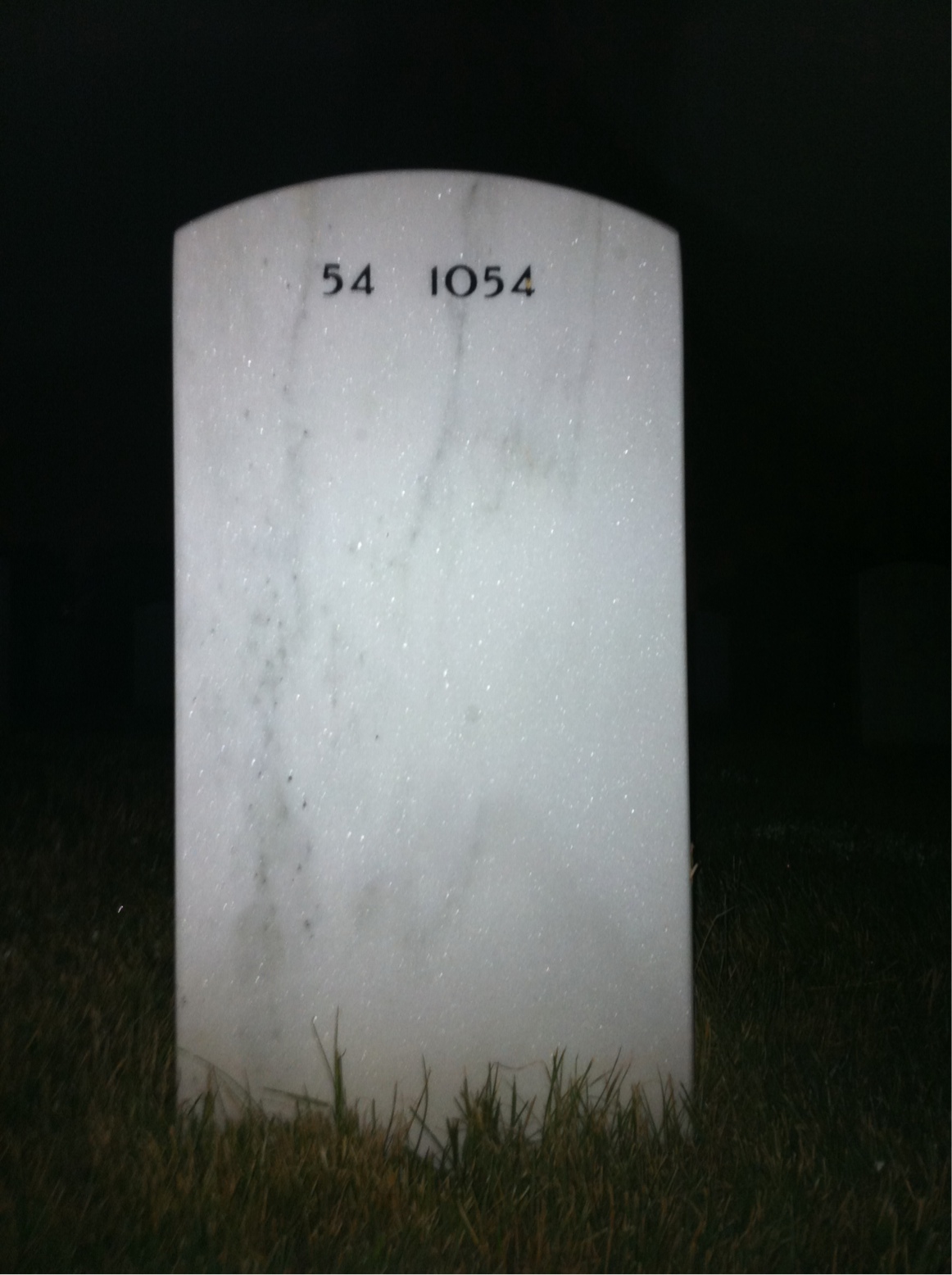 Back of headstone — Charles Balik