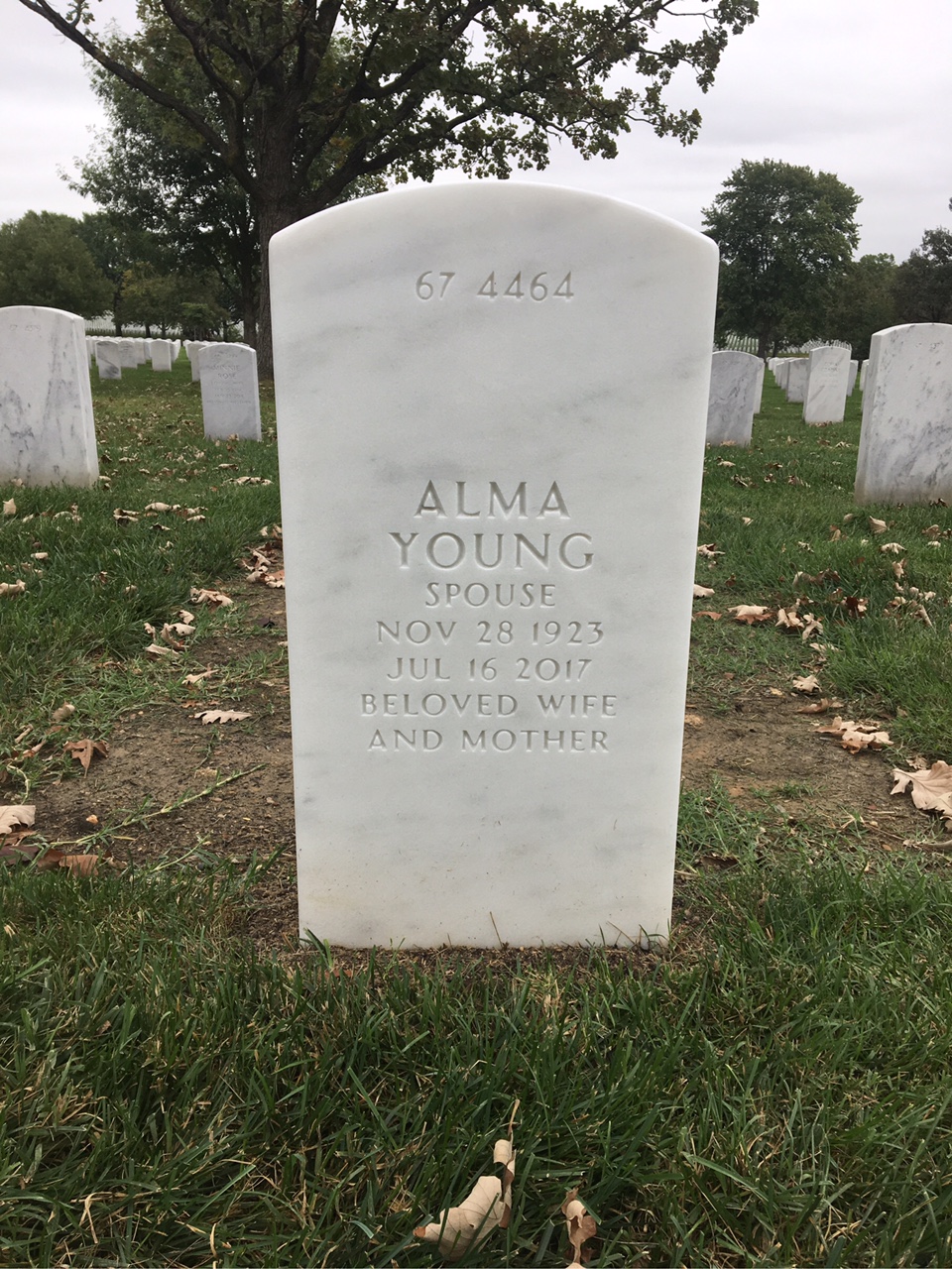Back of headstone — Joseph Edgar Wall