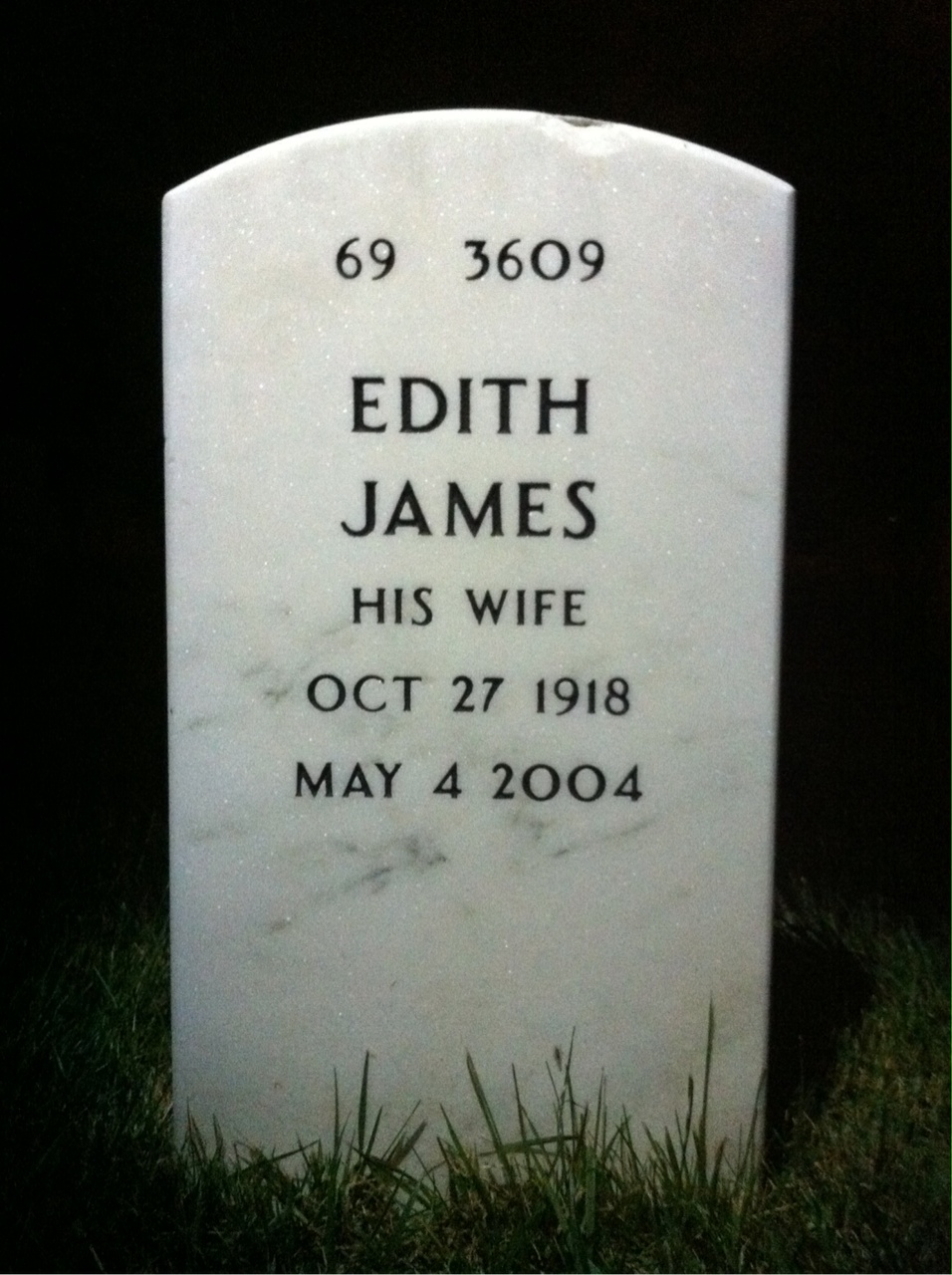 Back of headstone — Stuart Ball