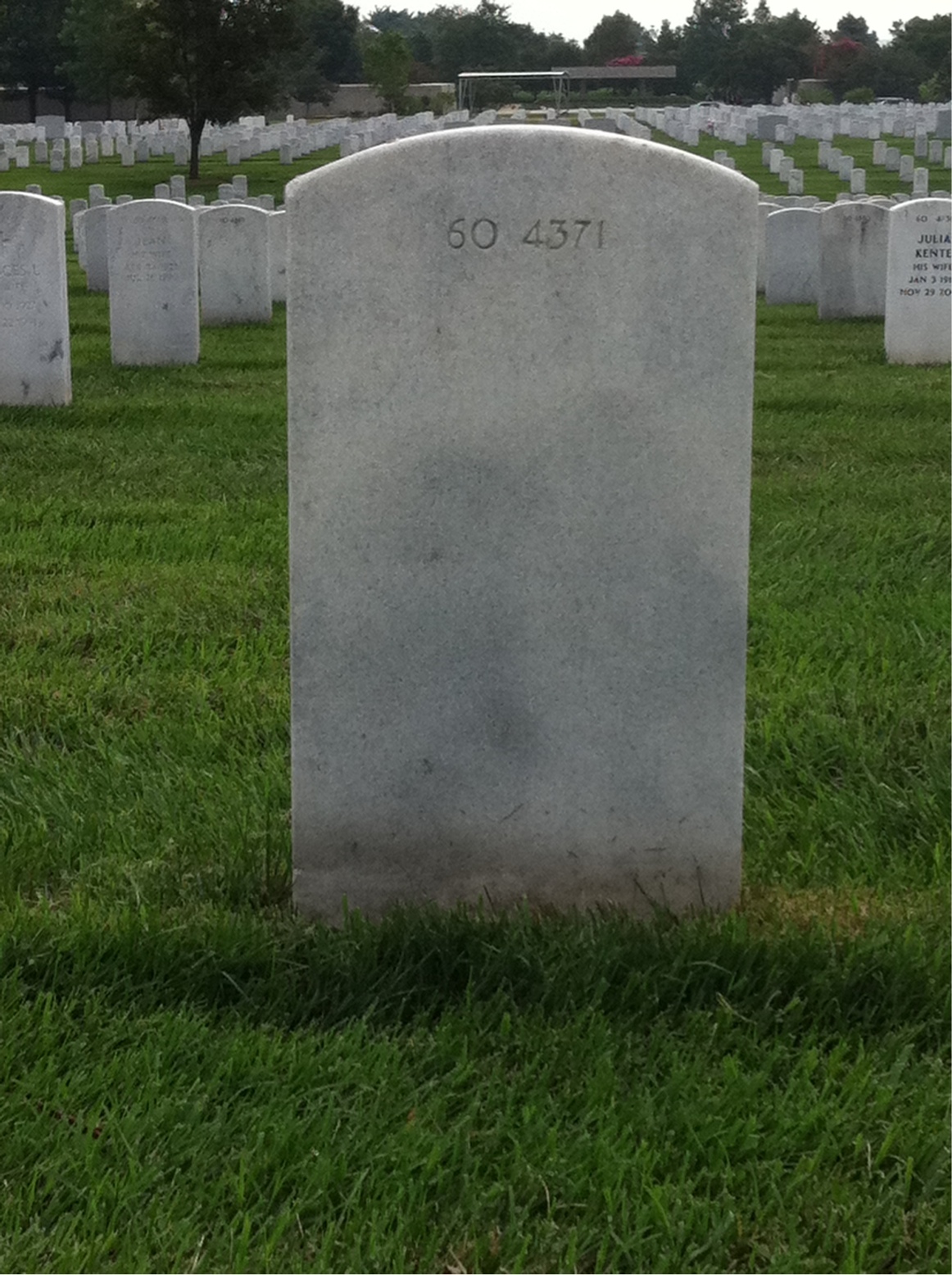 Back of headstone — John S Gilman