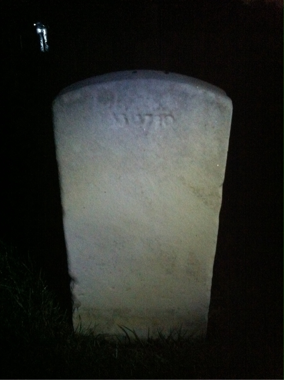 Back of headstone — John Morrison