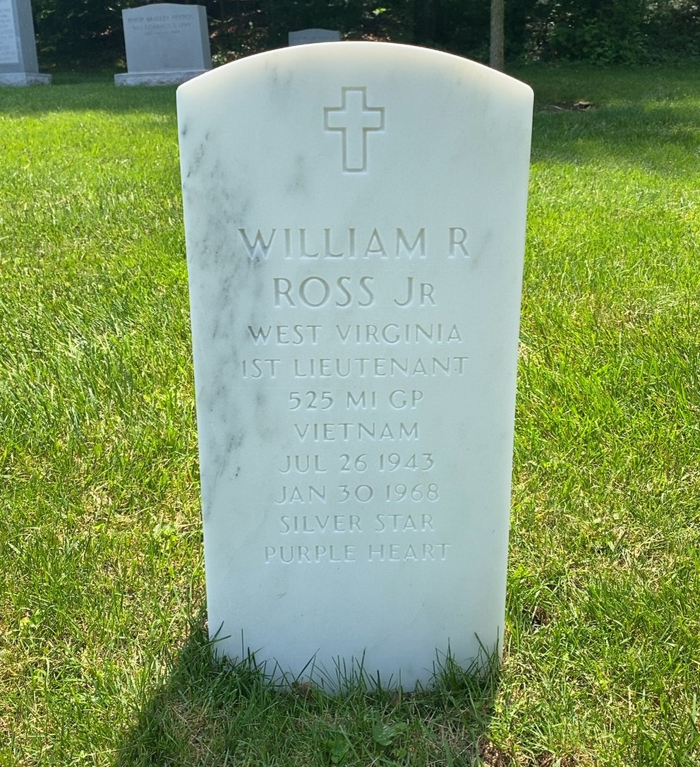 Back of headstone — William Robert Ross