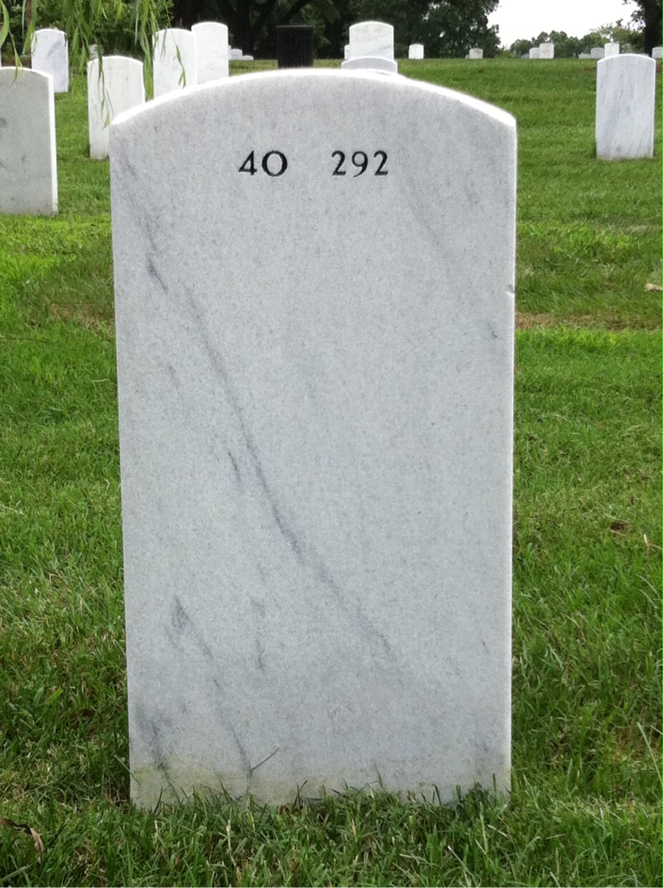 Back of headstone — Wallace Hitchcock