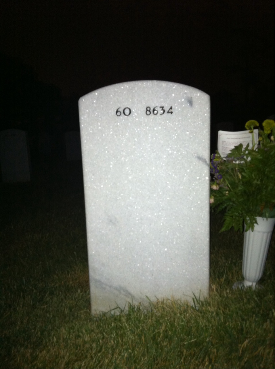 Back of headstone — Joseph Weiglein